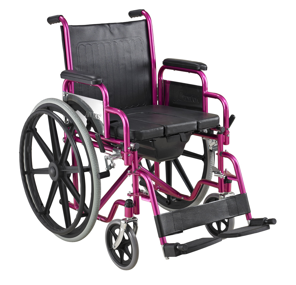 Venta directa de fábrica Precio barato Placa plegable Silla de ruedas para discapacitados ALK681