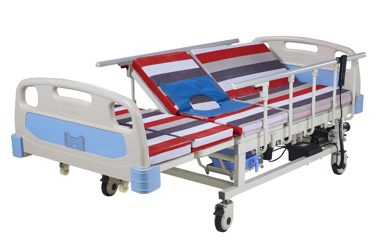 CE apruebe la cama eléctrica del hospital con el inodoro / aldado para el paciente discapacitado